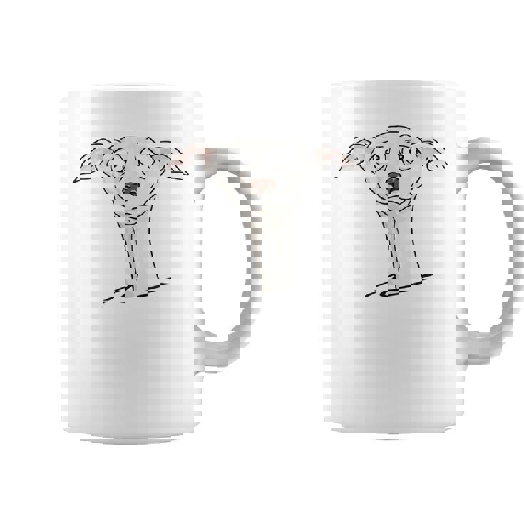 Dulce Perro El Divertido Galgo De Los Dibujos Animados Taza de café