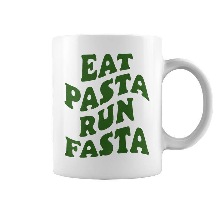 Eat Pasta Run Fasta Spaghetti Lovers Pasta Quote Tassen