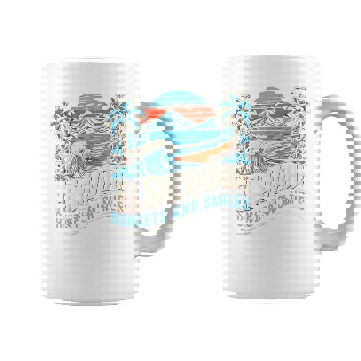El Salvador Flag Country Travel Vacation I Love El Salvador Coffee Mug