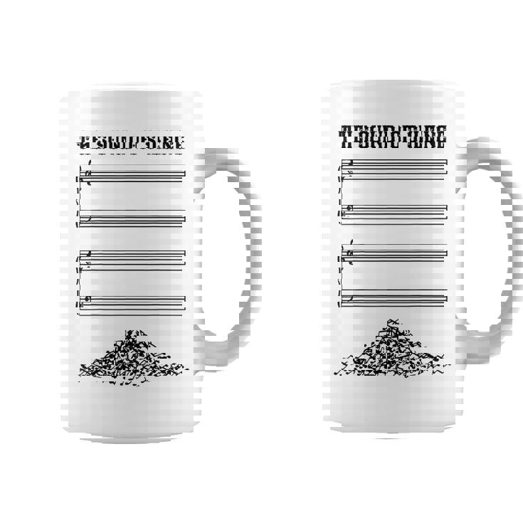 El Sonido Del Silencio Divertido Regalo Musical Taza de café