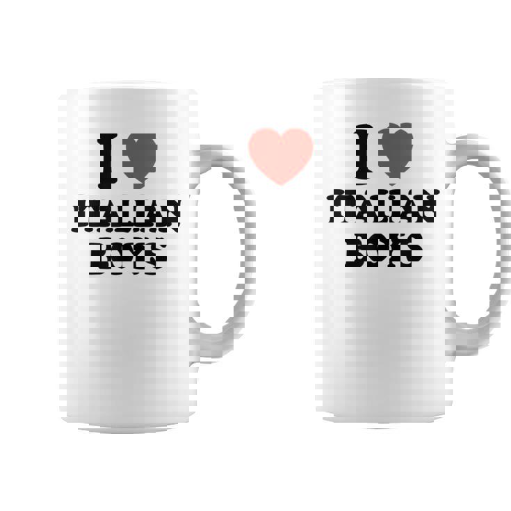 Me Encantan Los Chicos Italianos Los Hombres De Italia Taza de café