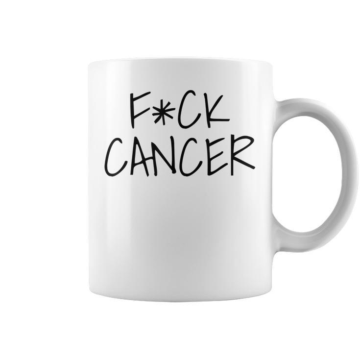 Fck Cancer Cancer Chupa Apoyo De Supervivientes De Concienciación Taza de café