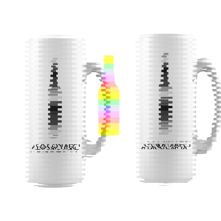 Fun Rainbow Beer Bottle Gay Lesbian Trans Pride Lgbt Coffee Mug