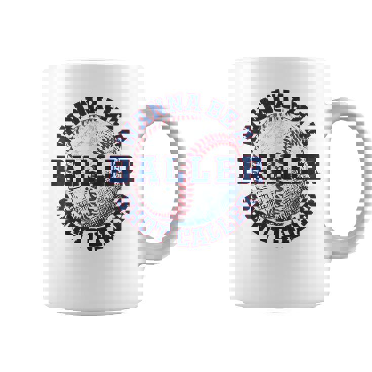 Baseball Wanna Be A Baller Shot Caller Coffee Mug