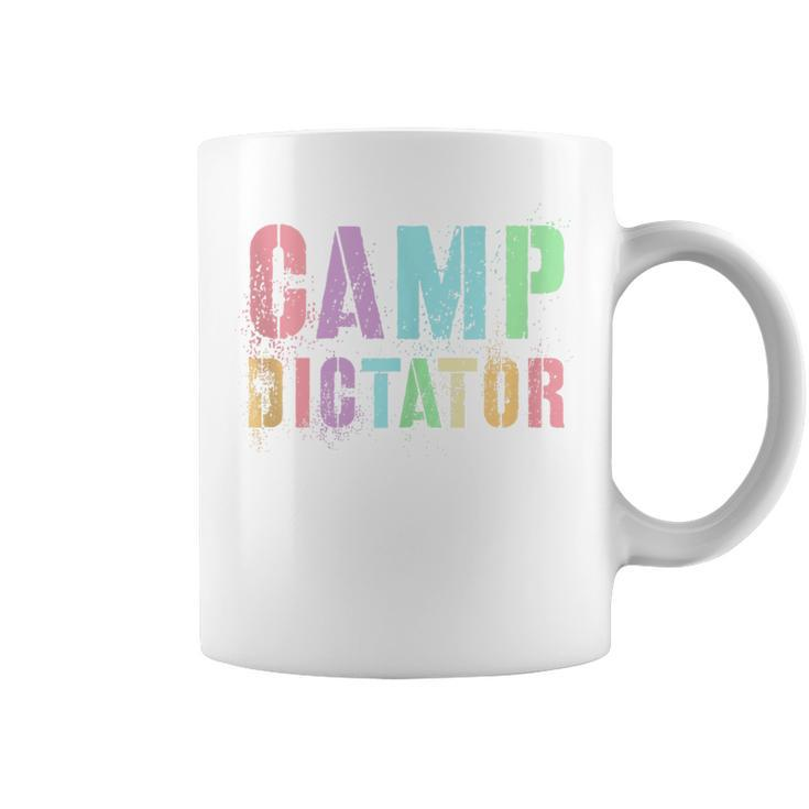 Camp Dictator Camping Director Summer Campfire Boss Coffee Mug
