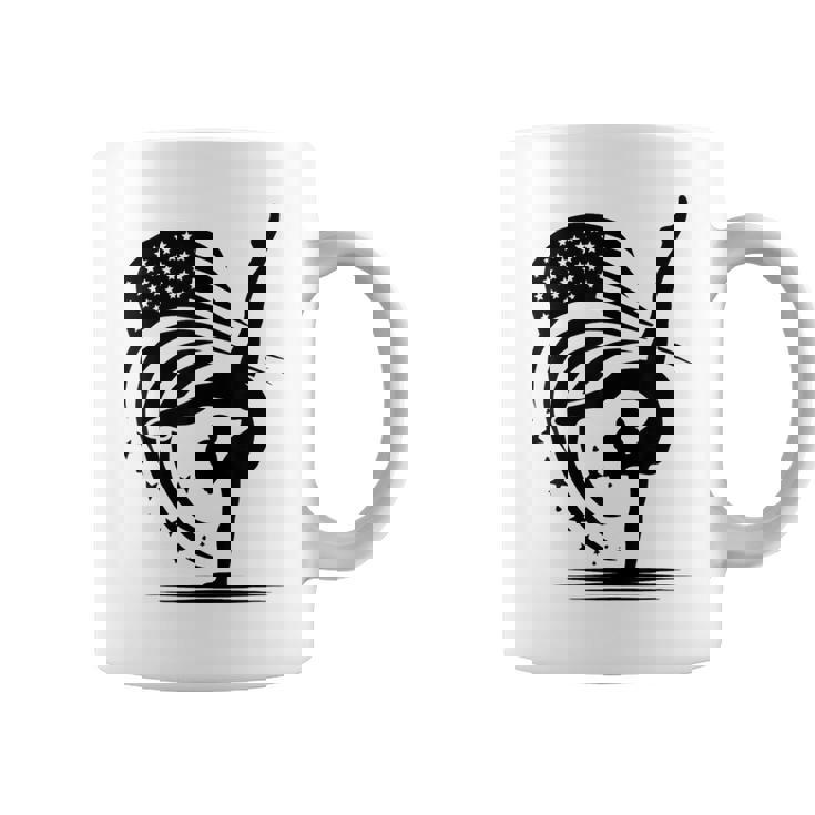 Girls 4Th Of July Gymnastics Usa American Flag Coffee Mug