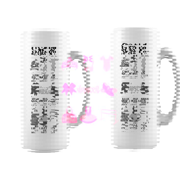 God Says I Am Ballet Christian Ballet Dancer Bible Religious Coffee Mug