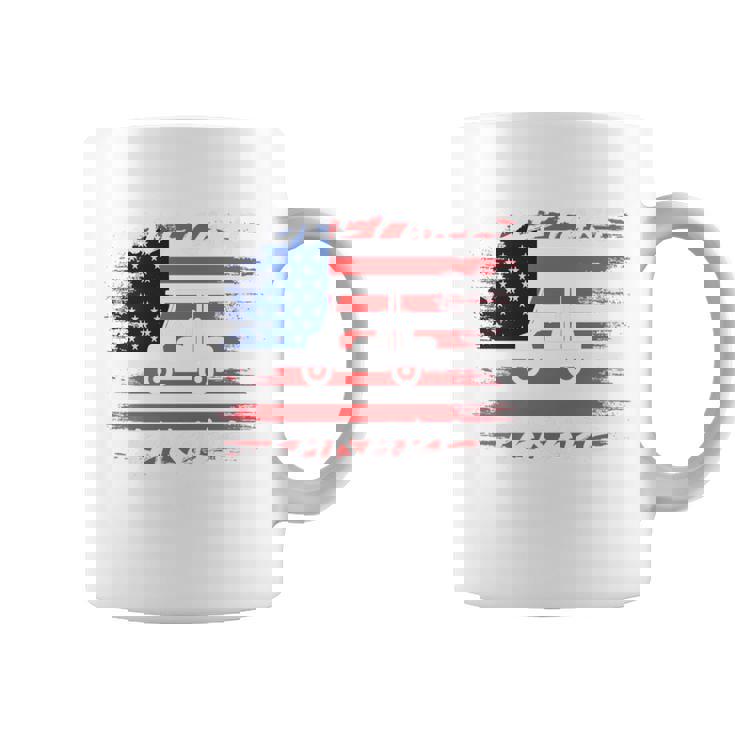 Golf Cart Parade United States American Flag 4Th July Coffee Mug