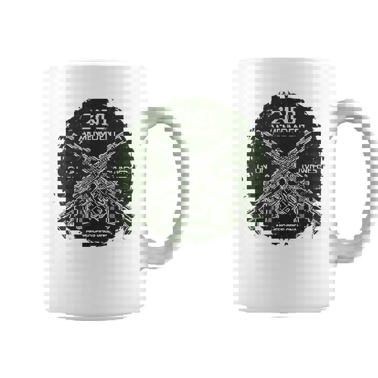 Gop 2Ème Amendement Supporter Deux Fusils Ar Croisés Tasse