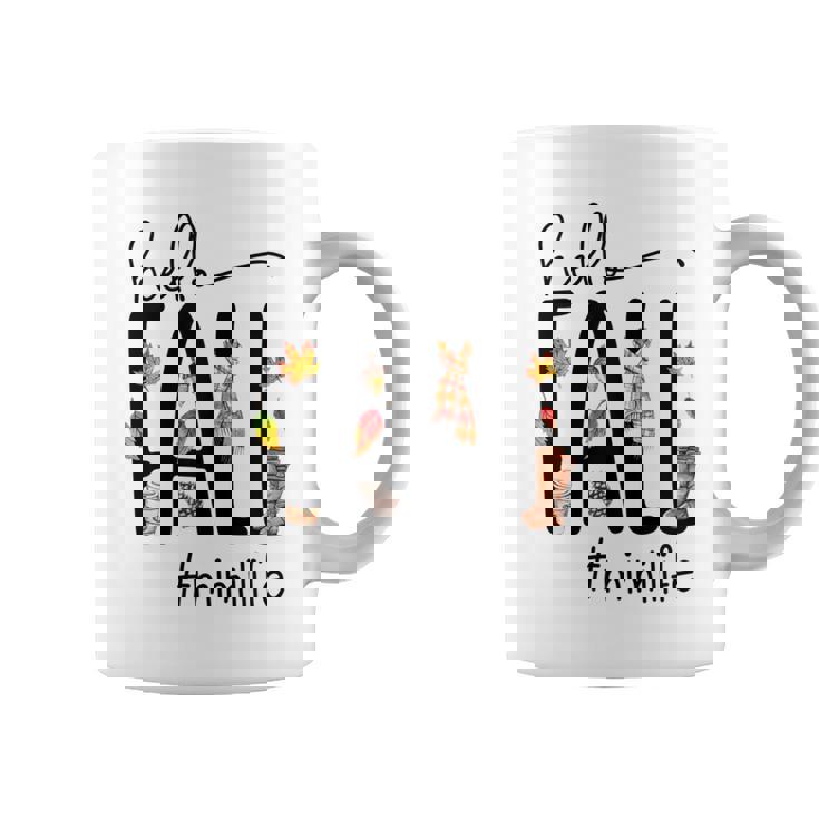 Hello Fall Mimi Life Cute Halloween Autumn Grandma Coffee Mug