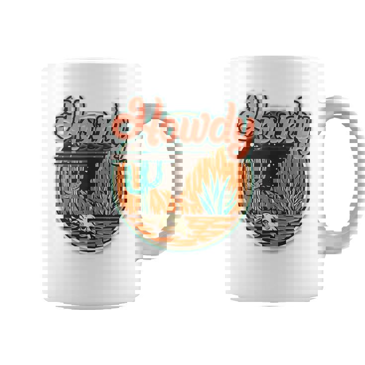 Howdy Desert Adventure Western Life Desert Vibes Cactus Coffee Mug