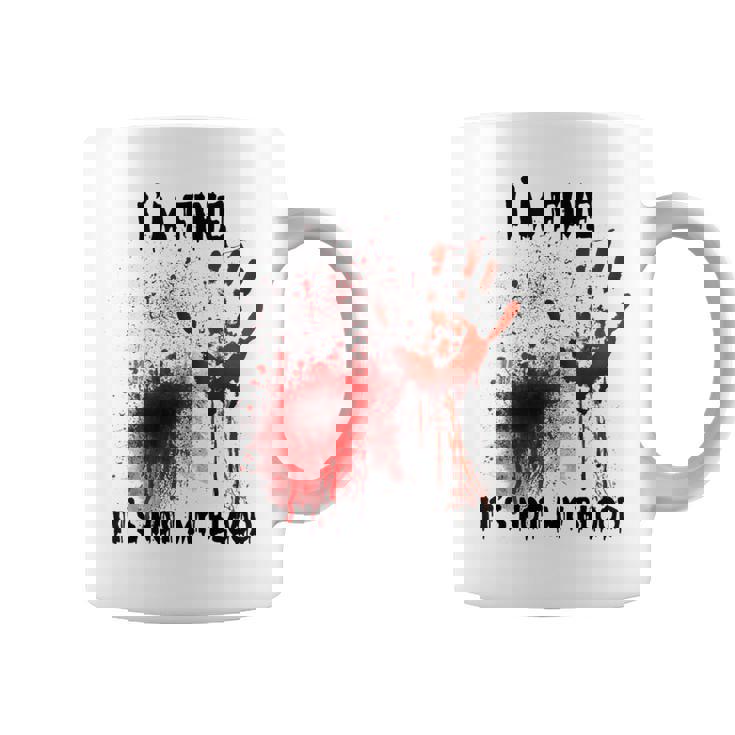 I'm Fine It's Not My Blood Bloody Halloween Kid Coffee Mug