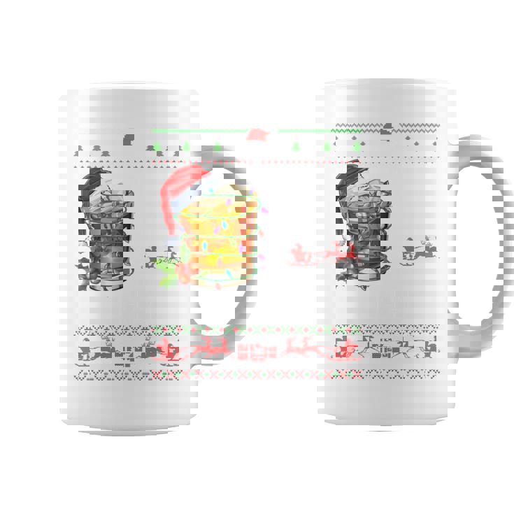 I'm Full Of Holiday Spirit Bourbon Ugly Xmas Sweater Pajamas Coffee Mug