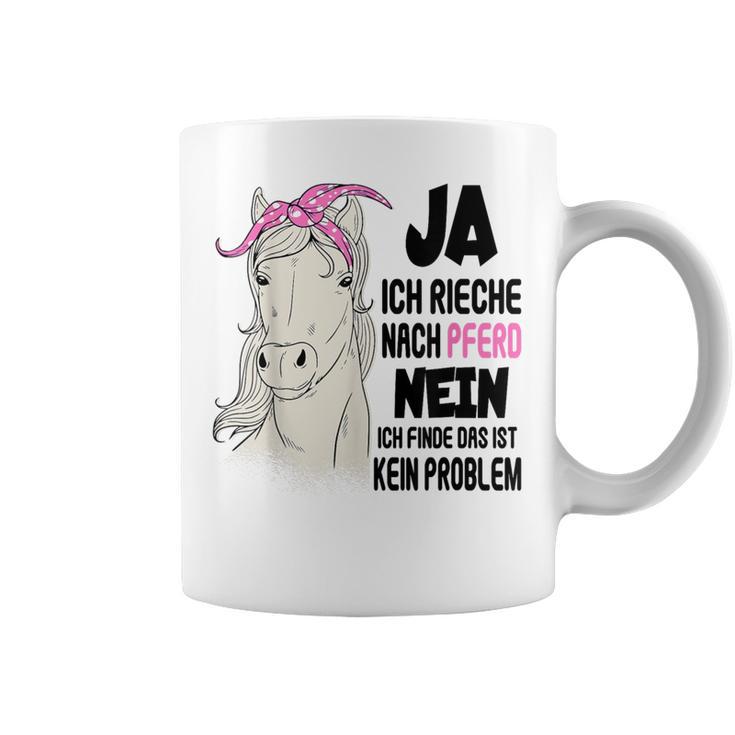 Ja Ich Rieche Nach Pferd Reiter Pferdessprüche Girls' Gray Tassen