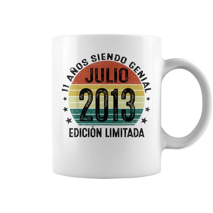 Julio 2013 11 Años Cumpleaños Niño Fabricado En 2013 Taza de café