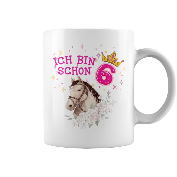 Kinder Ich Bin Schon 6 Girlchen Horse 6 Years Birthday Tassen