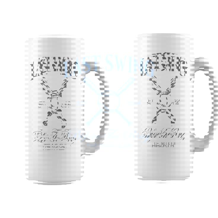 Last Swing Before The Ring Bachelorette Party Baseball Bride Coffee Mug