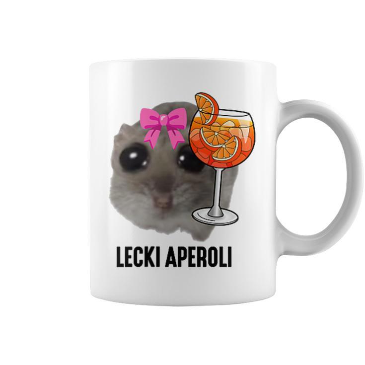 Lecki Aperoli X Sad Hamster Meme Girl Hallöchen Aperölchen Tassen