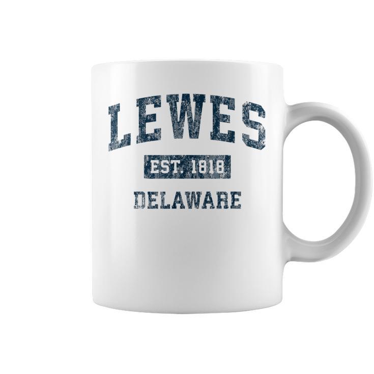 Lewes Delaware Deintage-Sportdesign Marineblau-Druck Tassen