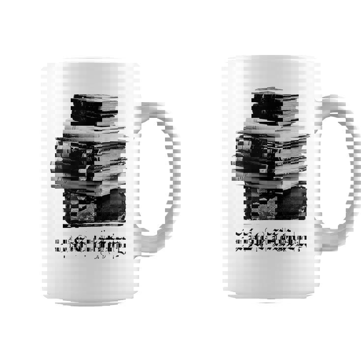 I Love History Pila De Libros Y Letras Negras Taza de café