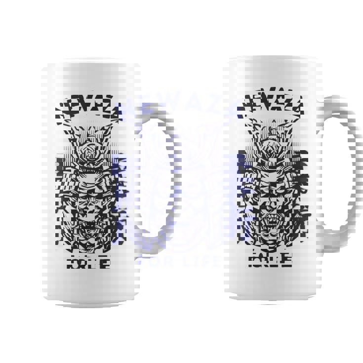 Máscara Japonesa Samurai Oni Kabuki Bjj Jiu-Jitsu Kanji Taza de café