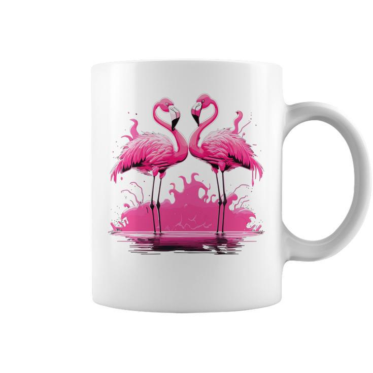 Pink Flamingo Summer Vibes For Women Coffee Mug
