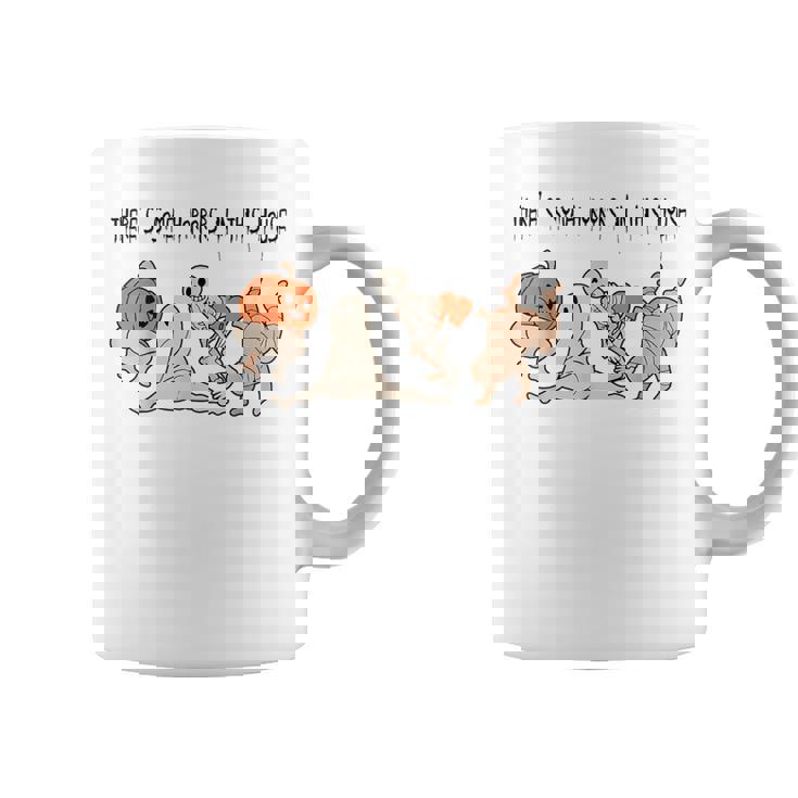 There's Some Horrors In This House Ghost Halloween Coffee Mug