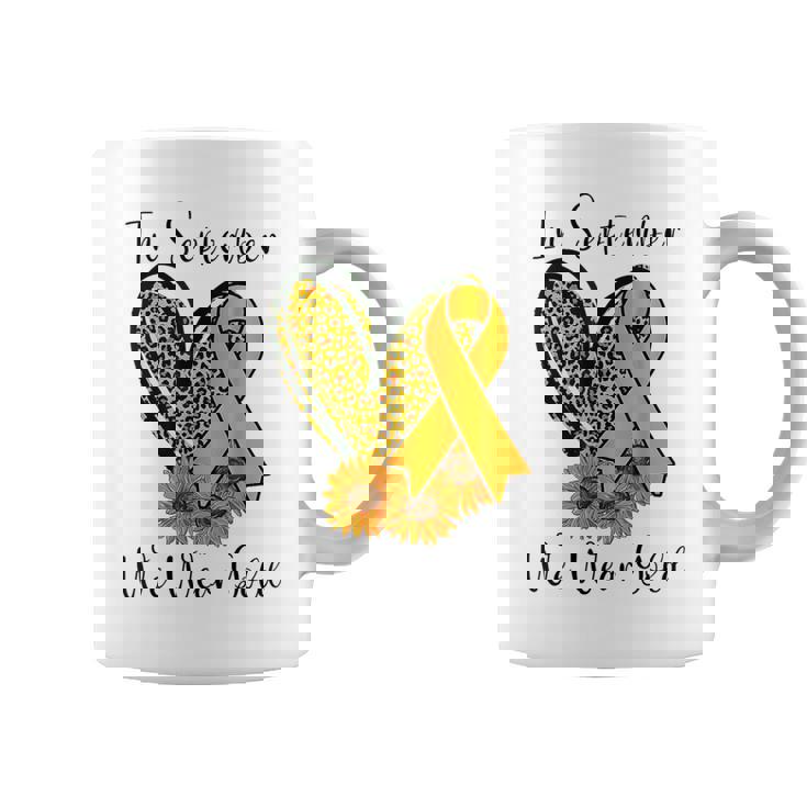 In September We Wear Gold Childhood Cancer Awareness Ribbon Coffee Mug