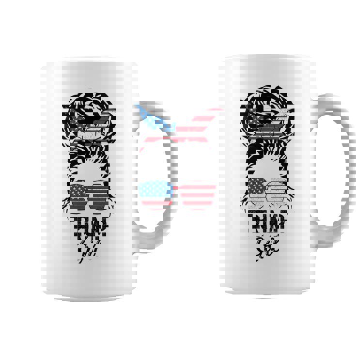 Sí Soy Una Chica De Trump Superarlo Elecciones Trump 2024 Cuello Taza de café