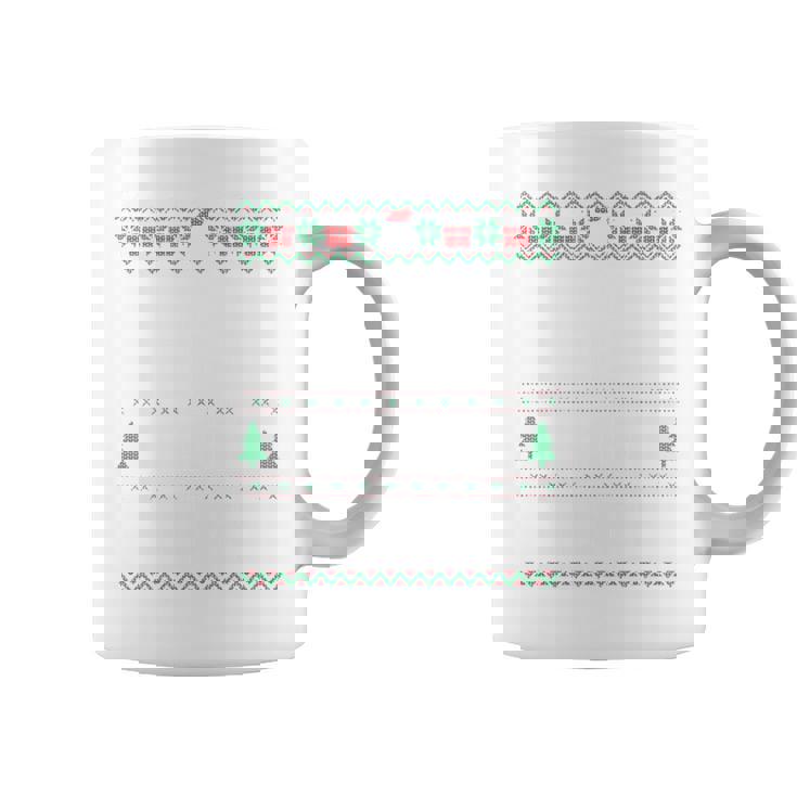 Sorry Santa Friends Bad Influence Ugly Christmas Sweater Coffee Mug