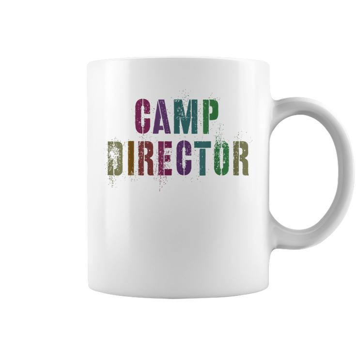 Summer Camp Director Family Camping Boss Sign Autograph Coffee Mug