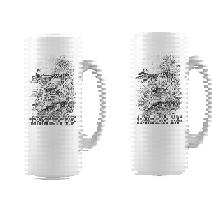 Tasmanian Wolf Tiger Thylacine Australian Extinction Coffee Mug
