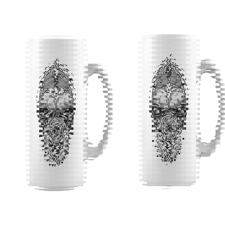 Vintage Skull And Moth Gothic Style Tazze