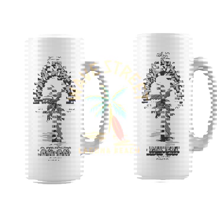 Wave Street Surf Shop Surfboard Logo Coffee Mug