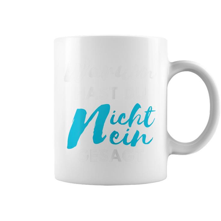 Women's Schlagerfan Merchandise Warum Hast Du Nicht Nein Sagt Pink Tassen