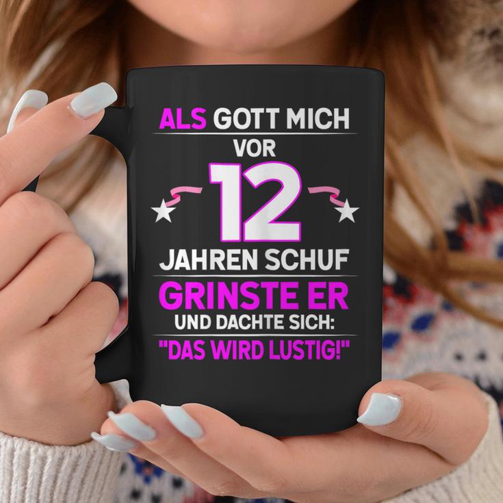 12Th Birthday Als Gott Michor 12 Jahre Schuf Grinste Er Grins Tassen Lustige Geschenke