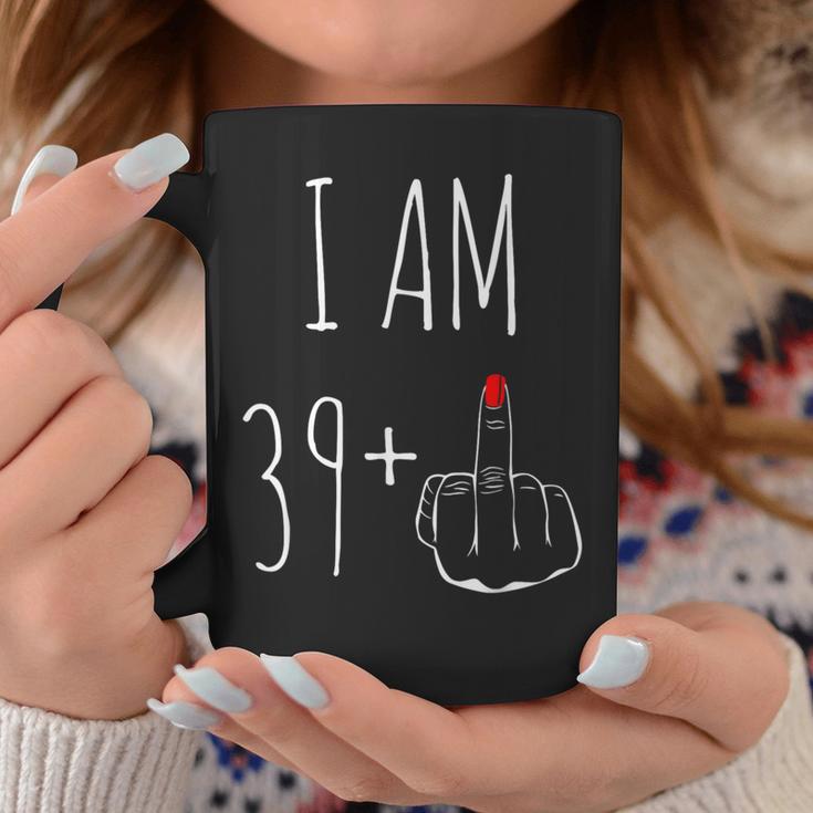 I Am 39 Plus 1 Middle Finger 40Th Birthday Women Tassen Lustige Geschenke