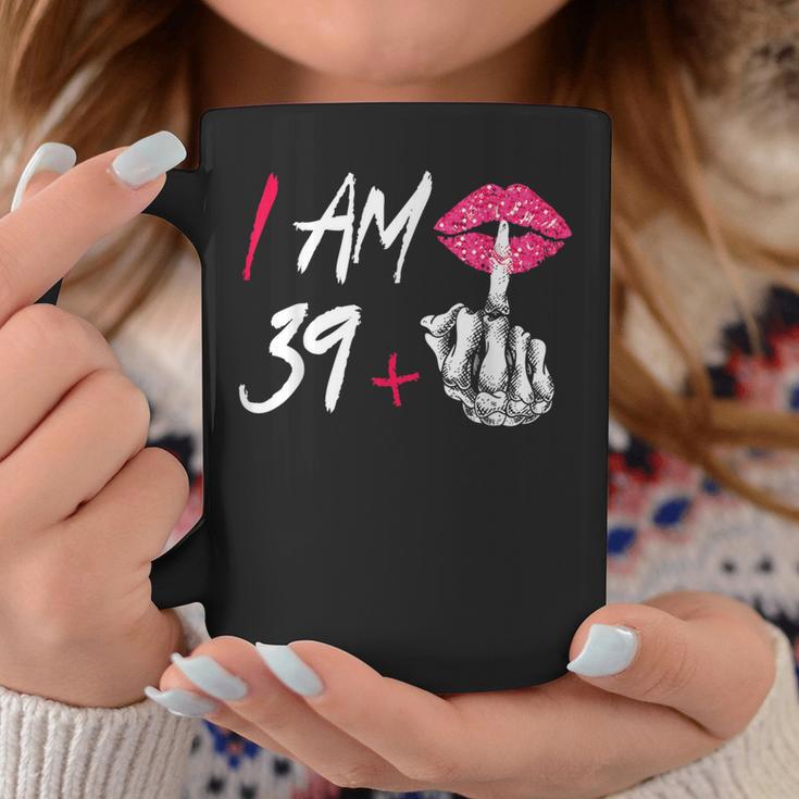 I Am 39 Plus 1 Middle Finger Skull 40Th Birthday Tassen Lustige Geschenke