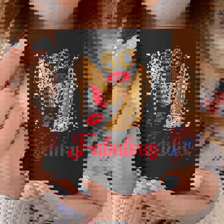 50 E Favolosi Tacchi Leopardati Che Entrano Nel Mio 50 ° Compleanno Tazze Regalos divertidos