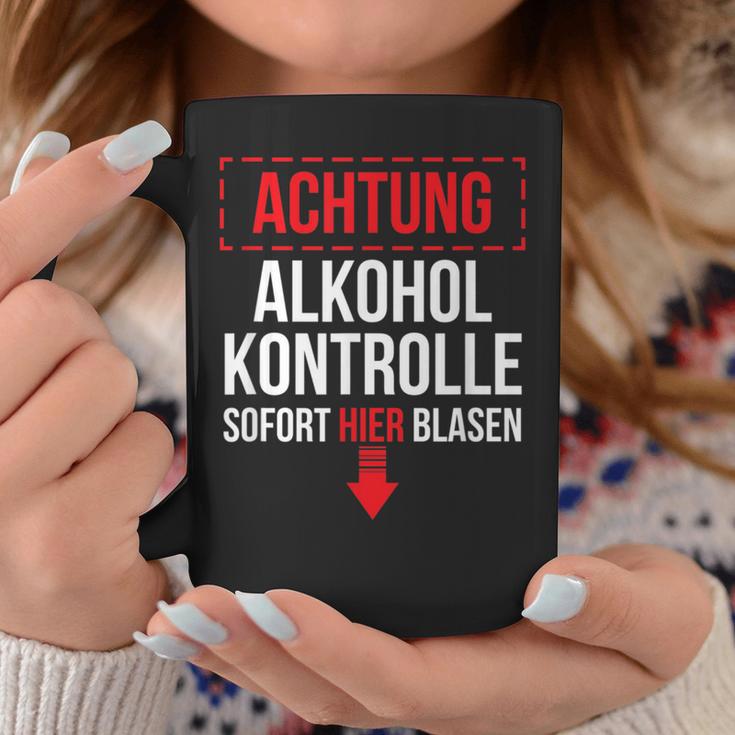 Achtung Alkohol Control Immediate Hier Blasen Tassen Lustige Geschenke