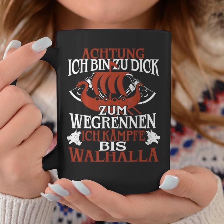 Achtung Ich Bin Zu Dick Zum Wegrenneniking Tassen Lustige Geschenke