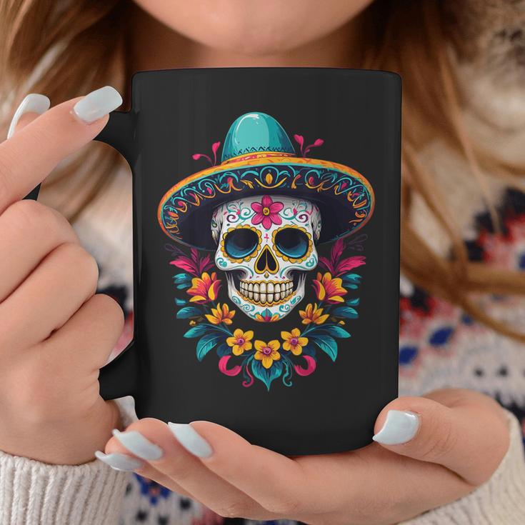 Aesthetic Mexico Dia De Muertos Skull Tassen Lustige Geschenke