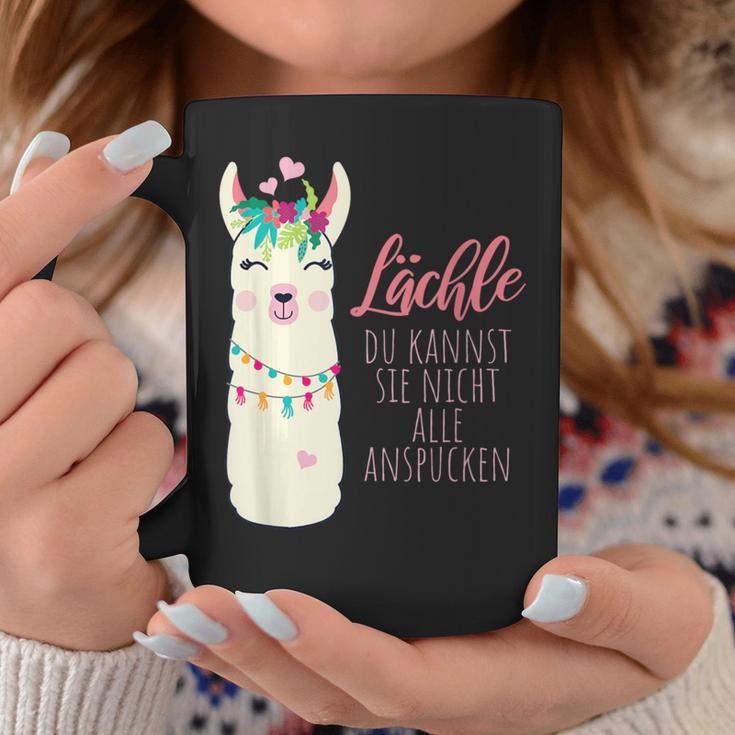 Alpaca Lächle Du Kannst Sie Nicht Alle Anspcken S Tassen Lustige Geschenke