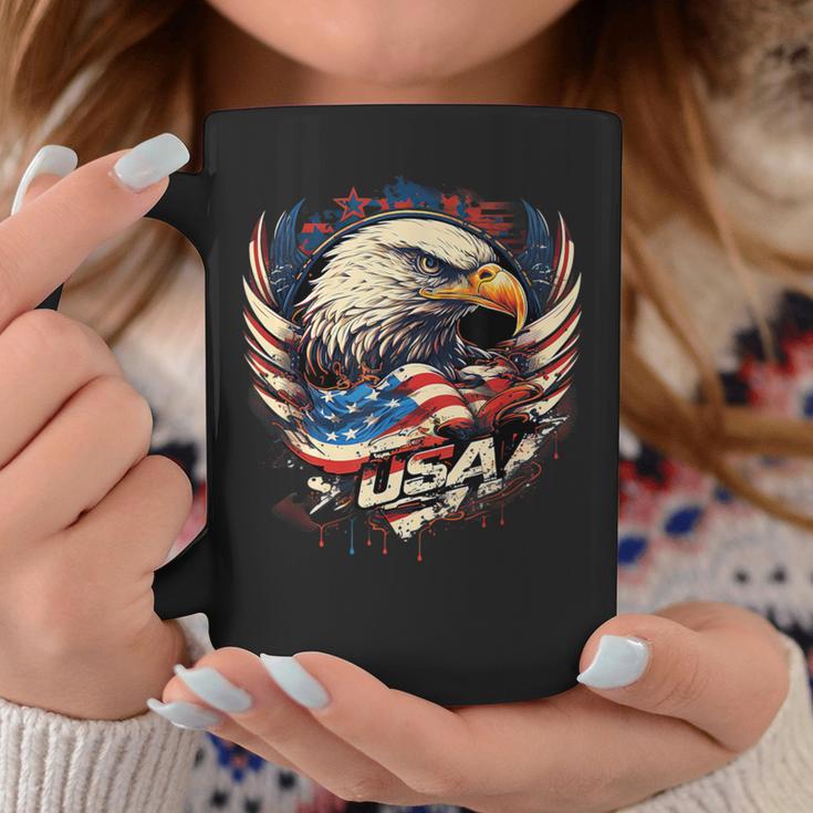 America Fan American Flag And Eagle Usa Tassen Lustige Geschenke