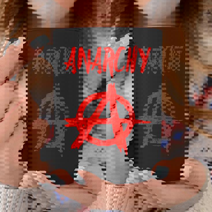 Anarchy Anarchy Symbol In Rosso Tazze Regalos divertidos