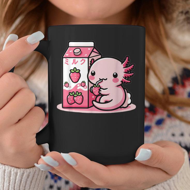 Axolotl Strawberry Milk Retro Kawaii Japan Axolotl Tassen Lustige Geschenke