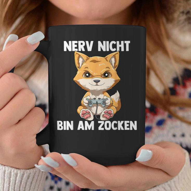 Bin Am Zocken Gaming Fox Tassen Lustige Geschenke