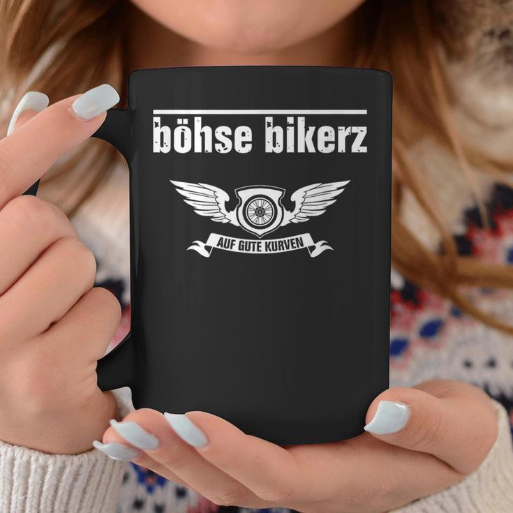 Böhse Bikerz Auf Gute Kurven Tassen Lustige Geschenke