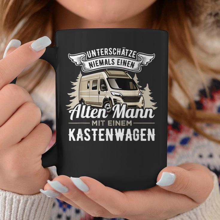 With Camper Underschatz Niemals Eine Alte Mann Mit Boxan Tassen Lustige Geschenke