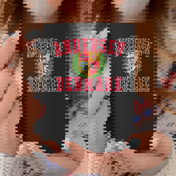 Cognome Danese Andersen Danimarca Crest Tazze Regalos divertidos